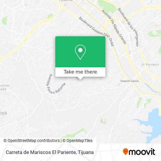Mapa de Carreta de Mariscos El Pariente