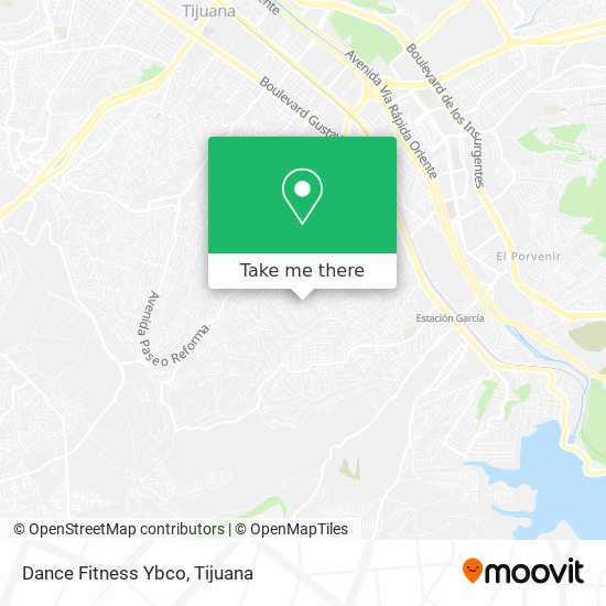 Dance Fitness Ybco map