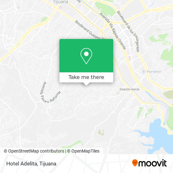 Mapa de Hotel Adelita