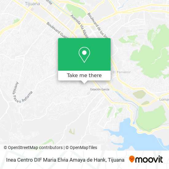 Inea Centro DIF Maria Elvia Amaya de Hank map