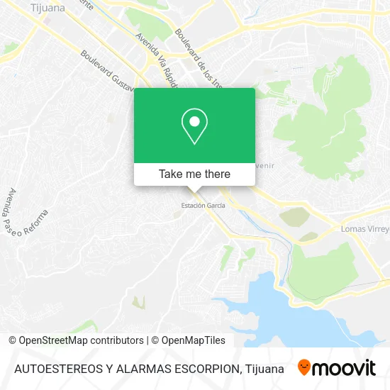 AUTOESTEREOS Y ALARMAS ESCORPION map
