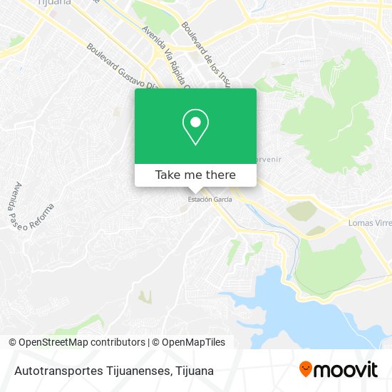 Mapa de Autotransportes Tijuanenses
