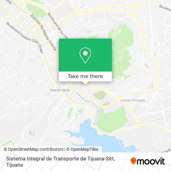 Sistema Integral de Transporte de Tijuana-Sitt map