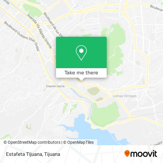 Mapa de Estafeta Tijuana