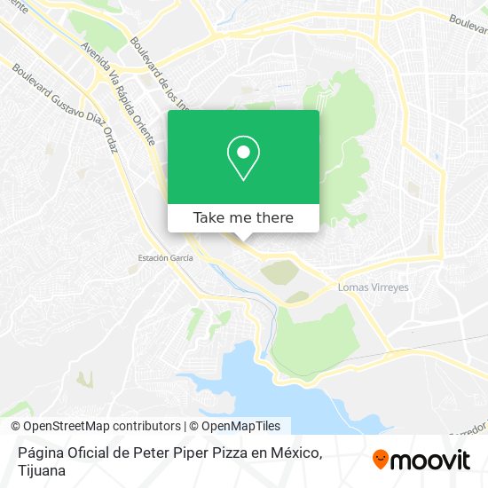 Página Oficial de Peter Piper Pizza en México map