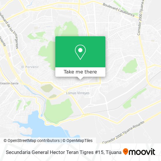 Mapa de Secundaria General Hector Teran Tigres #15