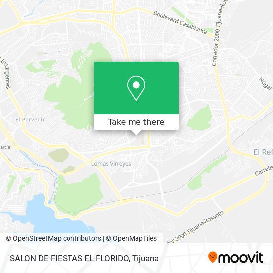SALON DE FIESTAS EL FLORIDO map