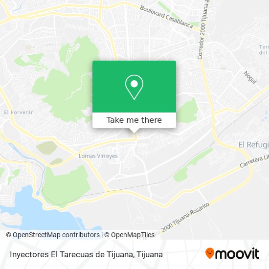 Mapa de Inyectores El Tarecuas de Tijuana