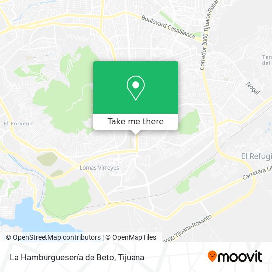Mapa de La Hamburguesería de Beto