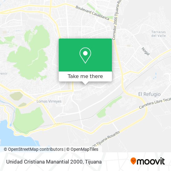 Mapa de Unidad Cristiana Manantial 2000