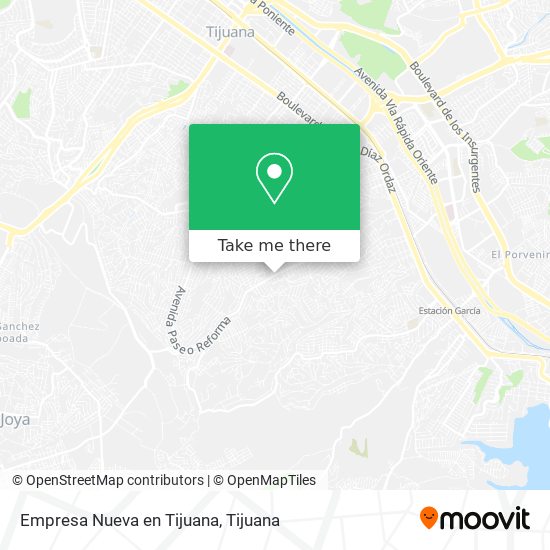 Empresa Nueva en Tijuana map