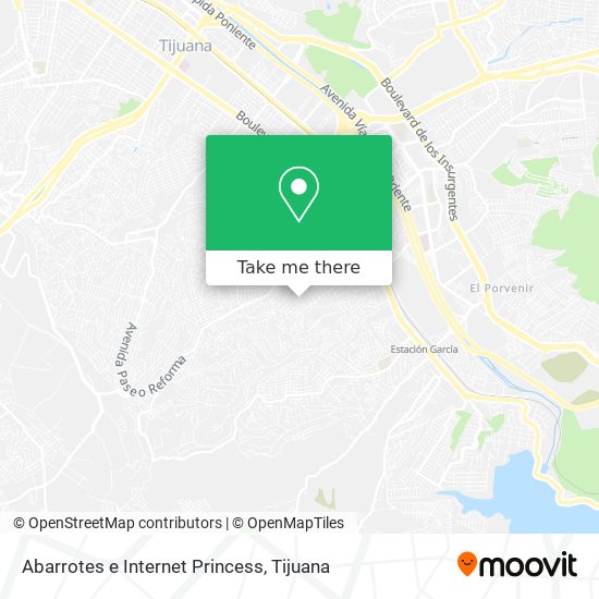 Abarrotes e Internet Princess map