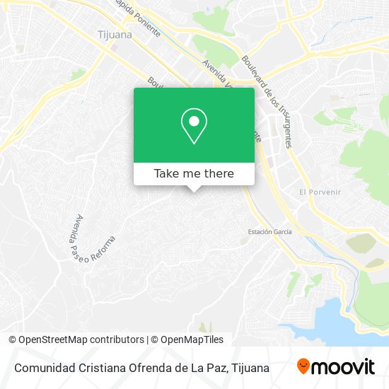 Comunidad Cristiana Ofrenda de La Paz map