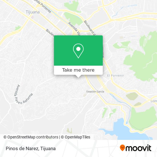 Mapa de Pinos de Narez