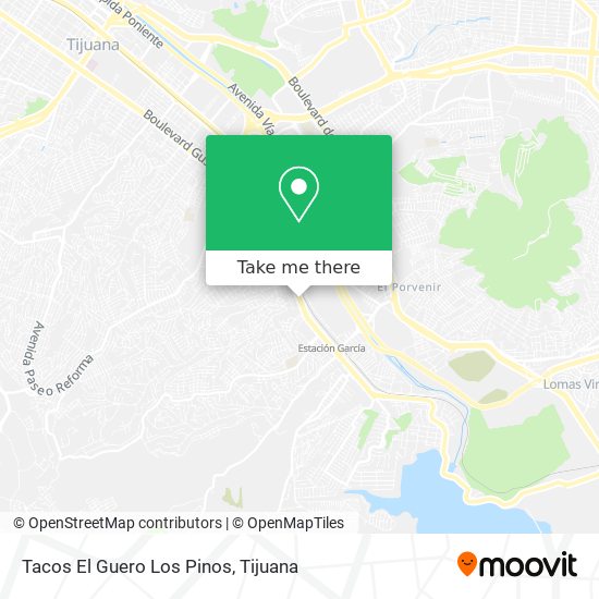 Mapa de Tacos El Guero Los Pinos