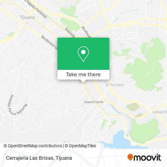 Cerrajeria Las Brisas map