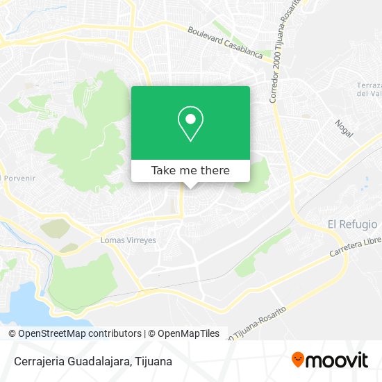 Cerrajeria Guadalajara map