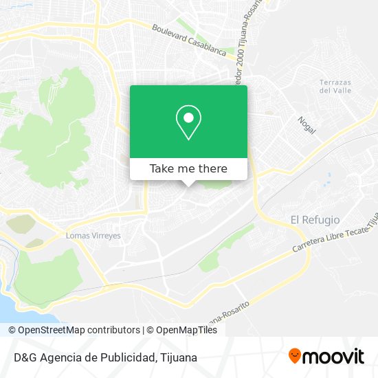 Mapa de D&G Agencia de Publicidad