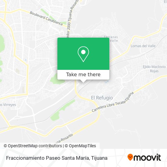 Mapa de Fraccionamiento Paseo Santa María