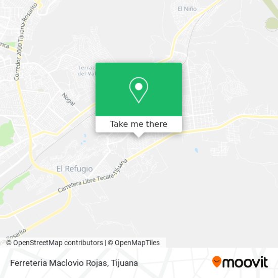 Ferreteria Maclovio Rojas map