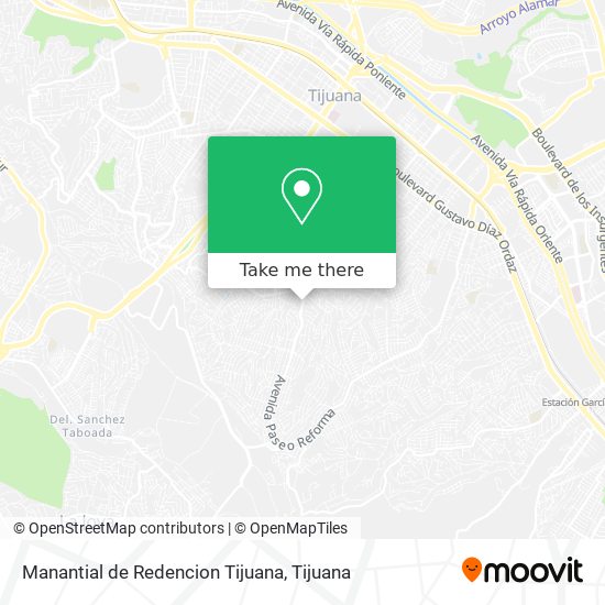 Manantial de Redencion Tijuana map
