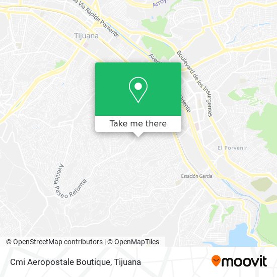 Mapa de Cmi Aeropostale Boutique