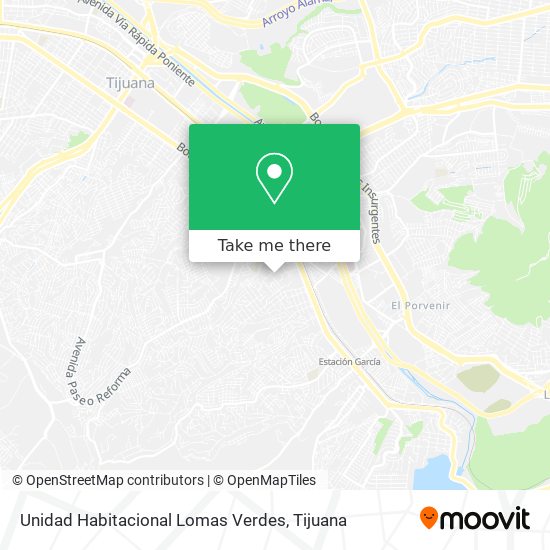Unidad Habitacional Lomas Verdes map