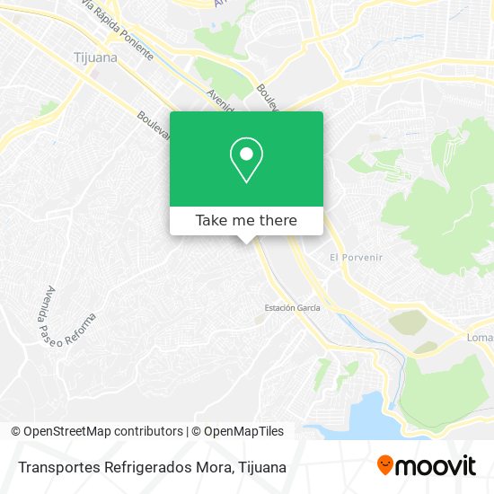 Transportes Refrigerados Mora map