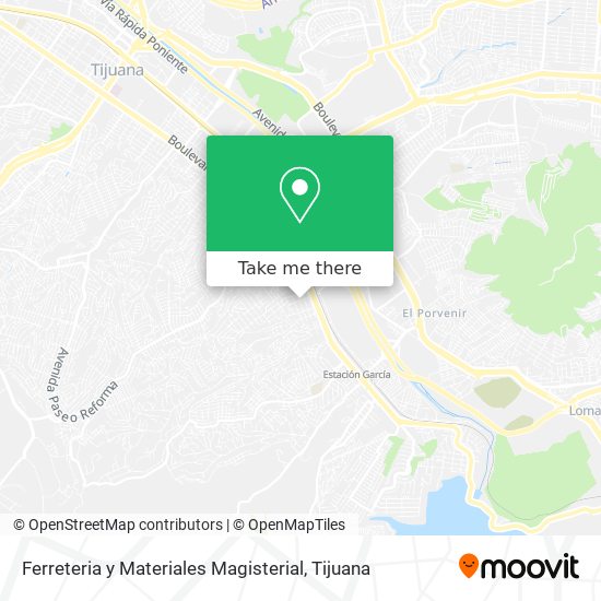 Mapa de Ferreteria y Materiales Magisterial