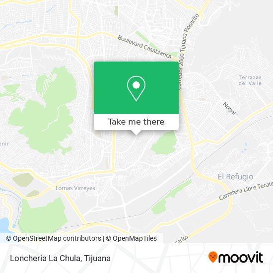 Mapa de Loncheria La Chula