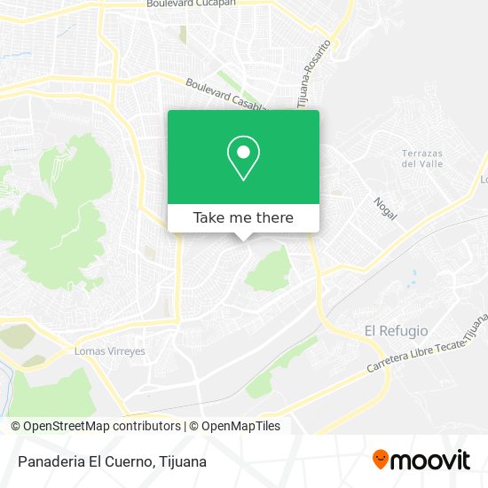 Mapa de Panaderia El Cuerno