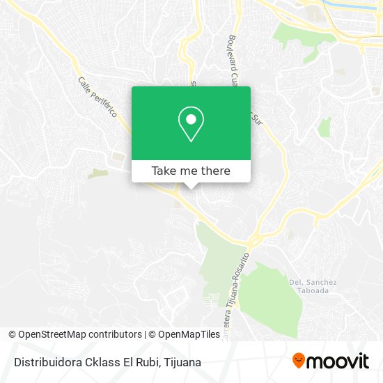 Distribuidora Cklass El Rubi map