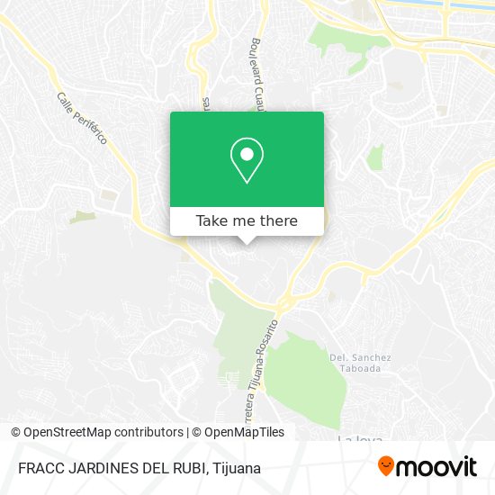 FRACC JARDINES DEL RUBI map