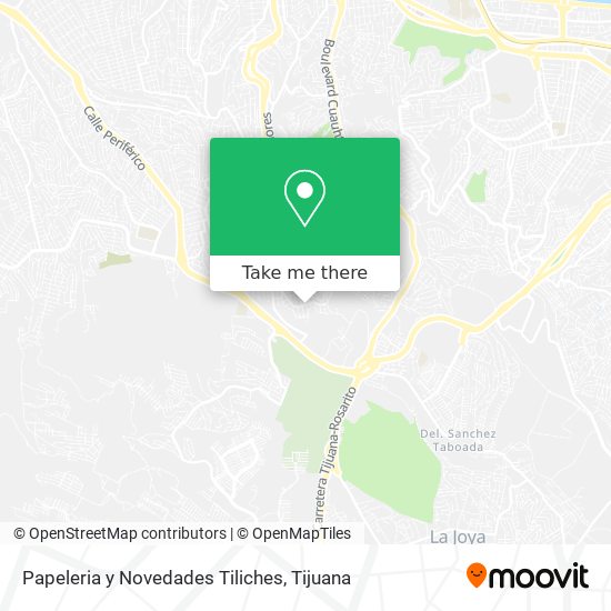 Mapa de Papeleria y Novedades Tiliches