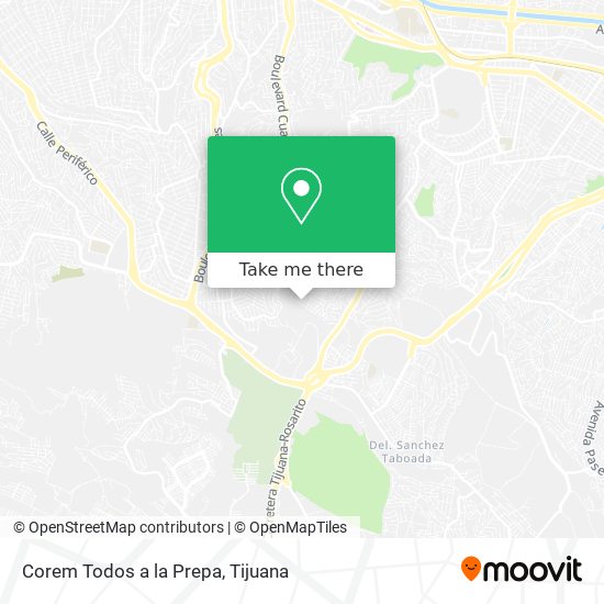 Mapa de Corem Todos a la Prepa