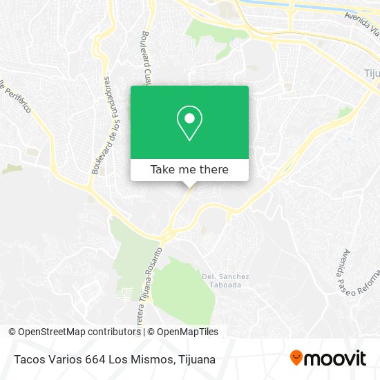 Mapa de Tacos Varios 664 Los Mismos