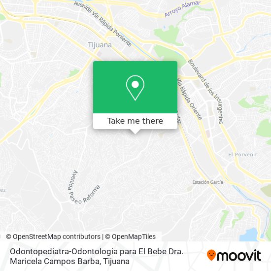 Odontopediatra-Odontologia para El Bebe Dra. Maricela Campos Barba map