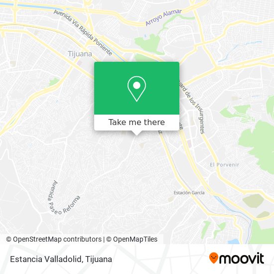 Mapa de Estancia Valladolid