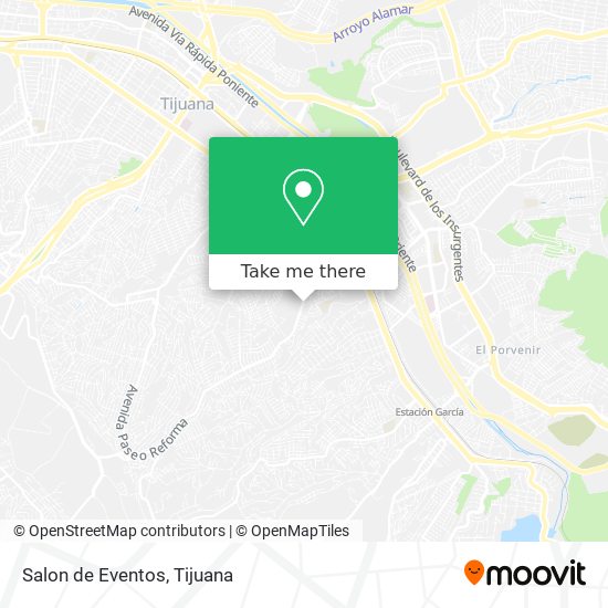 Mapa de Salon de Eventos