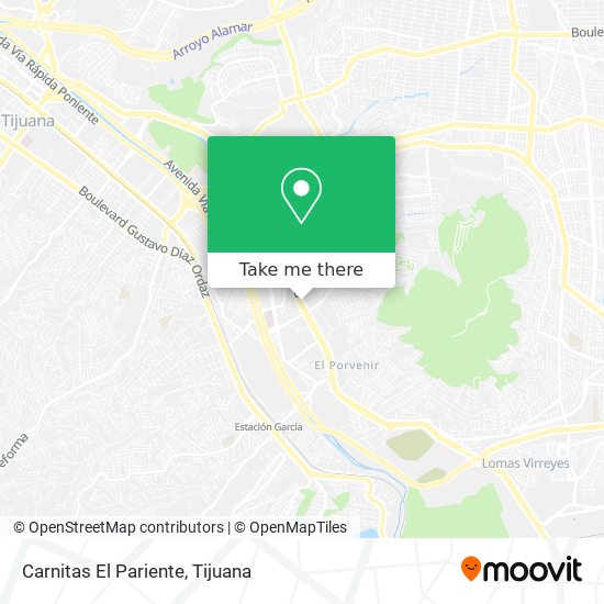 Mapa de Carnitas El Pariente