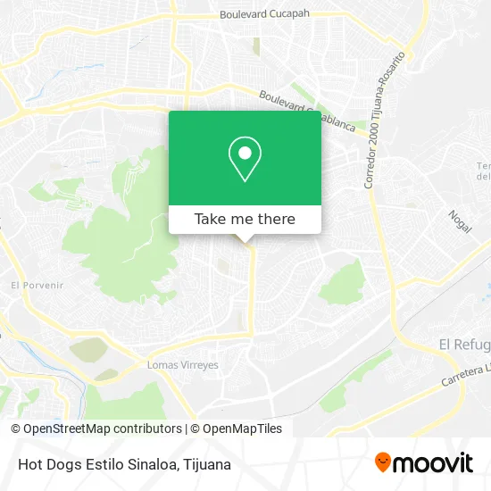 Hot Dogs Estilo Sinaloa map