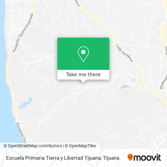 Mapa de Escuela Primaria Tierra y Libertad Tijuana