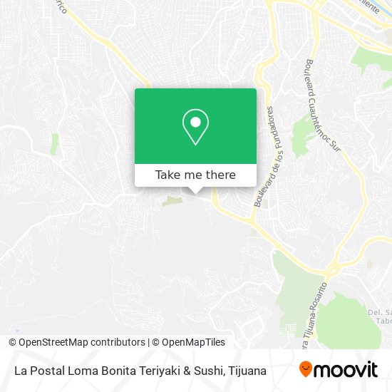 Mapa de La Postal Loma Bonita Teriyaki & Sushi