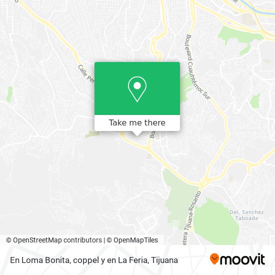 Mapa de En Loma Bonita, coppel y en La Feria
