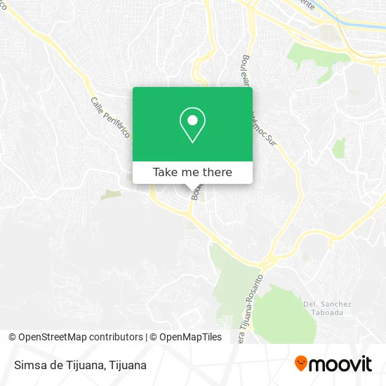 Simsa de Tijuana map