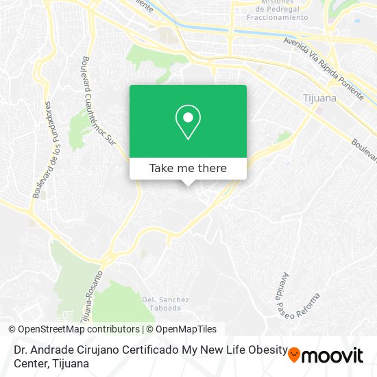 Dr. Andrade Cirujano Certificado My New Life Obesity Center map