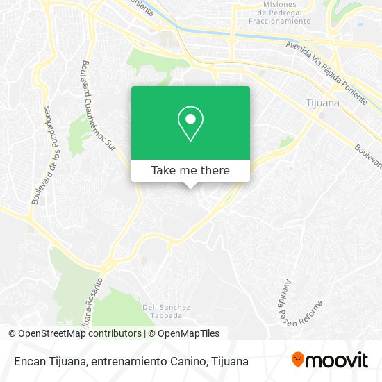 Encan Tijuana, entrenamiento Canino map