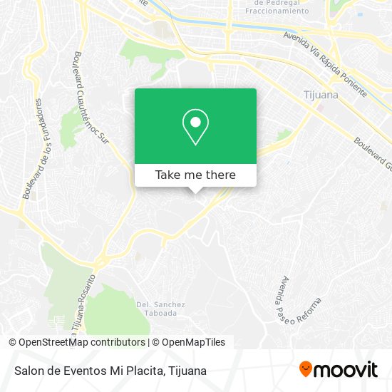Mapa de Salon de Eventos Mi Placita