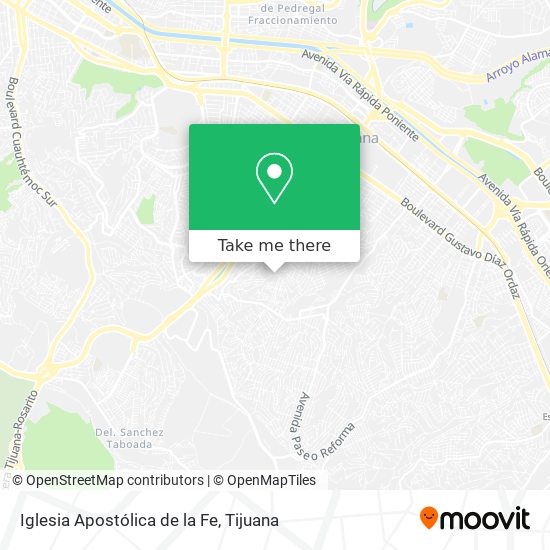 Iglesia Apostólica de la Fe map