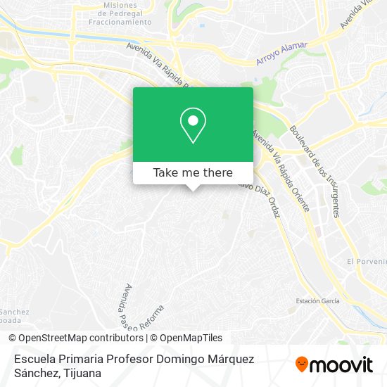 Escuela Primaria Profesor Domingo Márquez Sánchez map